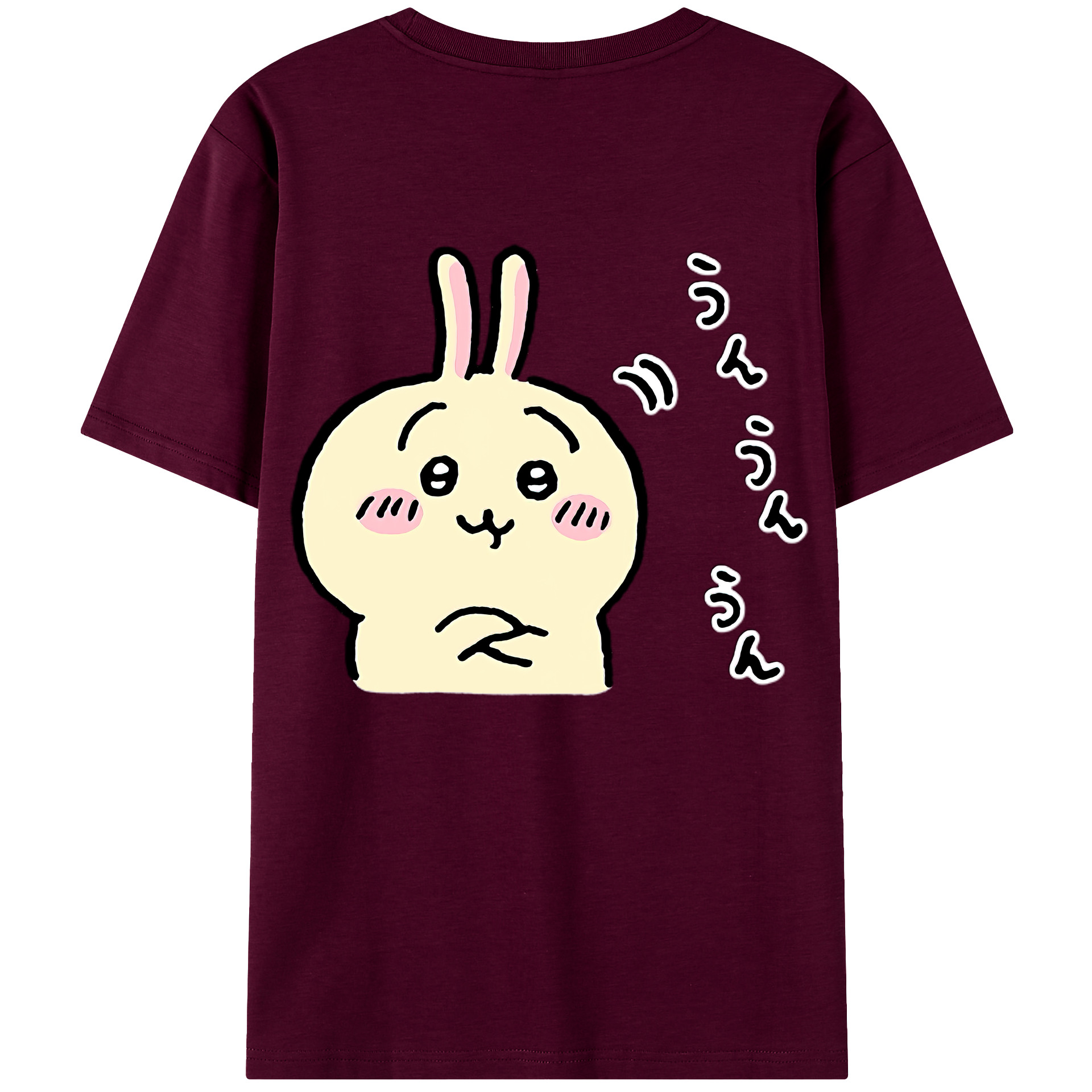 （画像用） ちいかわ うさぎ Chii-kawa usagi レディース半袖Tシャツ(バックプリント)